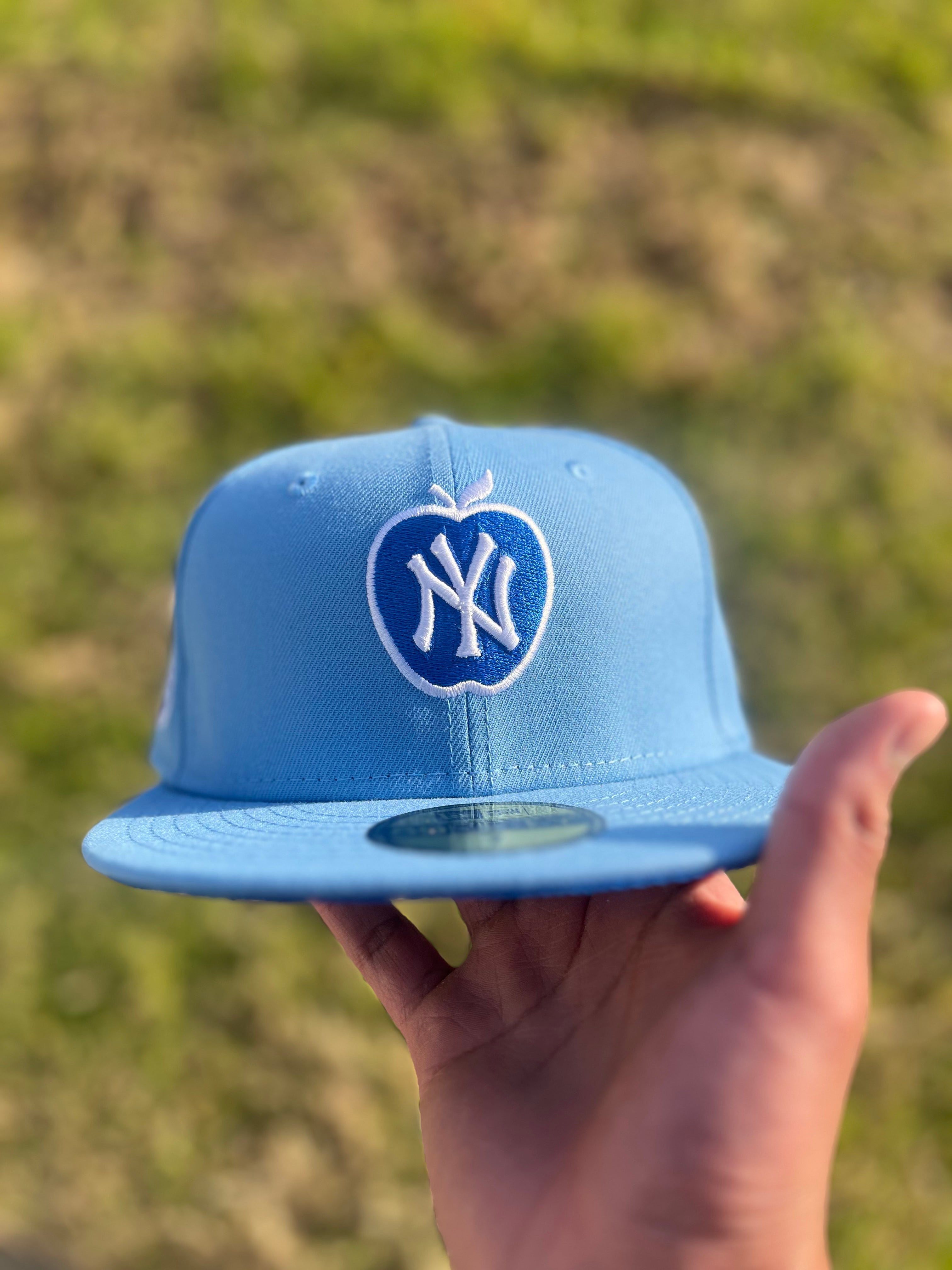 Fitted Hat New York Yankees Sky Blue / Royal Blue 7